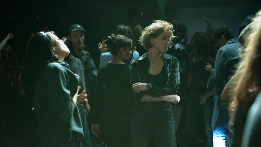 Cue Robyn's "Dancing on My Own": Seydoux is alone in a crowd of 2014 Los Angeles in "The Beast" / Photo courtesy of Janus Films.