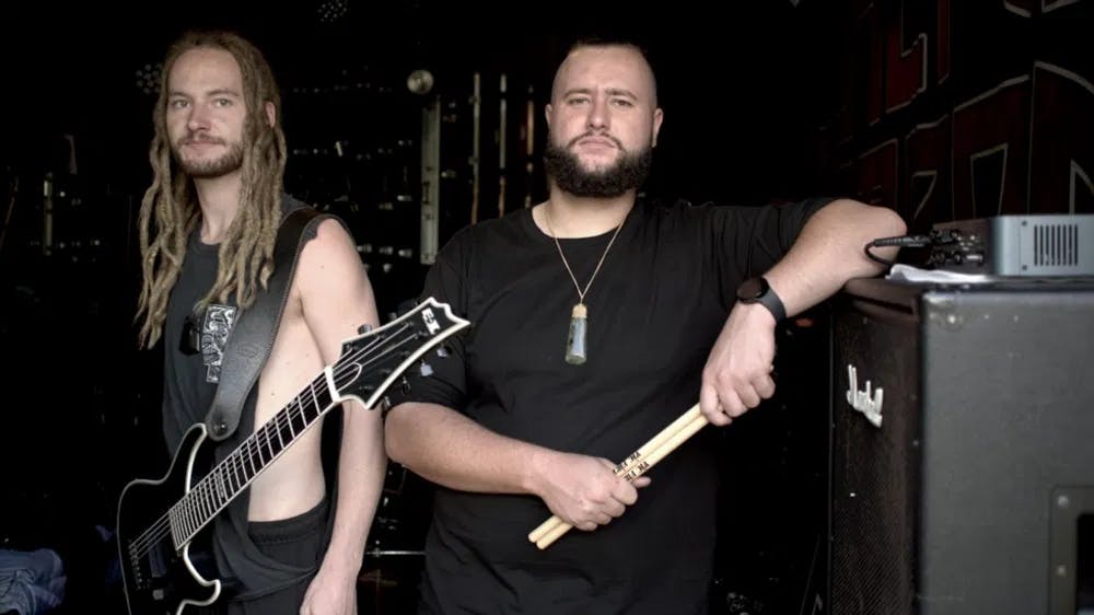 Rock like a local: New Zealand brother Henry and Lewis De Jong play Death Metal in Maori in "Alien Weaponry: Kua Tupu Te Ara." / Photo courtesy of The Down Low Concept.