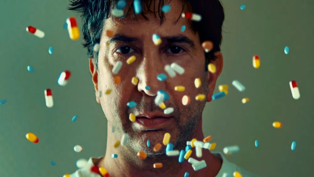 He's a pill: David Schwimmer is a screenwriter in crisis in "Little Death." / Photo courtesy of Sundance Institute.