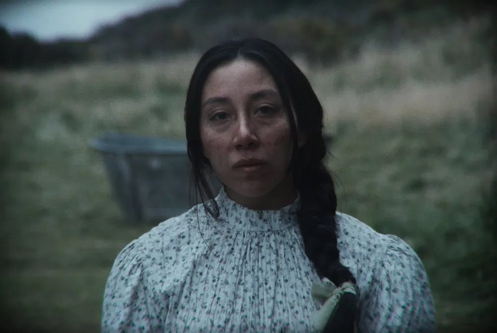 Assimilate or die: Kiepja (Mishell Guaña) becomes Rosa but can't shake off the trauma in "The Settlers" / Photo courtesy of MUBI.