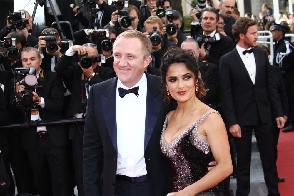 "I'm with her!": Pinault makes a play to be something more than Mr. Salma Hayek in Hollywood. / Photo courtesy of Dreamstime.