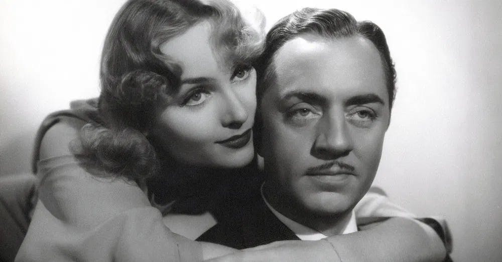 Carole Lombard and William Powell in a publicity still for "My Man Godfrey" / Courtesy of Creative Commons.