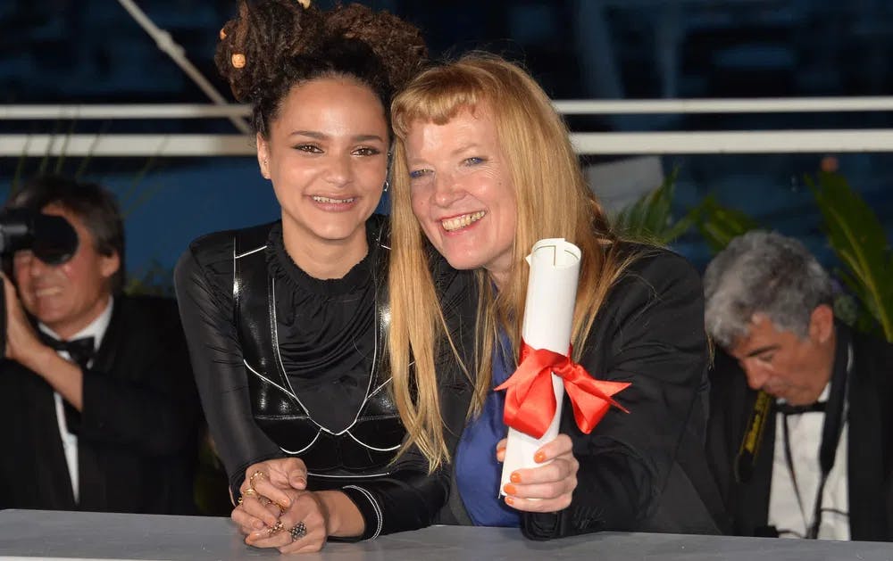 Director Andrea Arnold, here pictured with actress Sasha Lane after winning the Jury Prize at Cannes for "American Honey" (2016), jumpstarted her career by winning the Best Live Action Short Film Oscar with "Wasp" (2003). / Photo by Dreamstime.