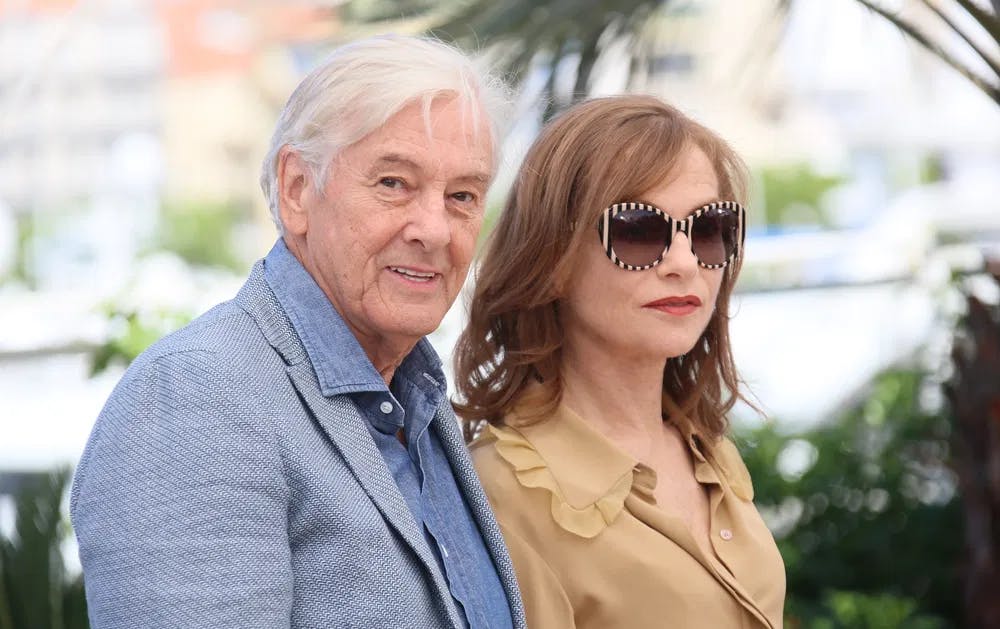 Paul Verhoeven and actress Isabelle Huppert promoting their movie "Elle" (2016) at Cannes. / Photo by Dreamstime.