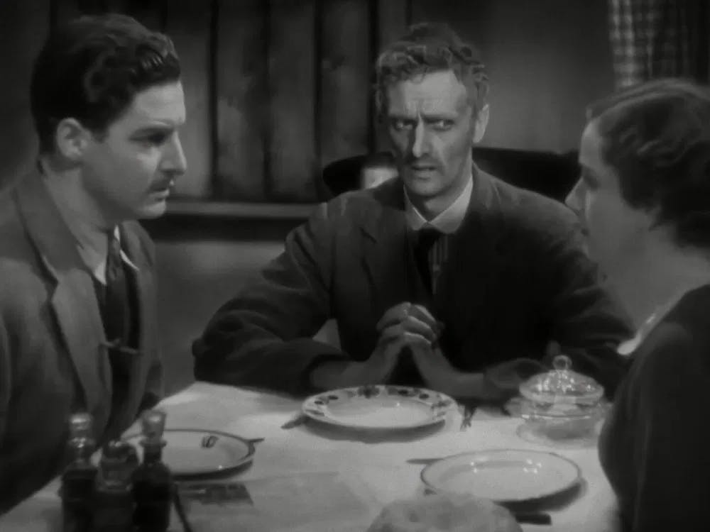 When you surprisingly find yourself in a marriage melodrama: Donat, John Laurie and Peggy Ashcroft could go off into another movie in "The 39 Steps" / Photo courtesy of Entertain Me Publishing LTD.