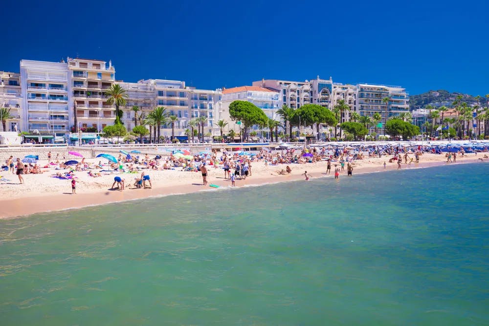 Wait! There is a beach, too:? with all the movie hoopla, it's easy to forget Cannes is a seaside paradise. / Photo by 
 Eva Bocek©, courtesy of Dreamstime.