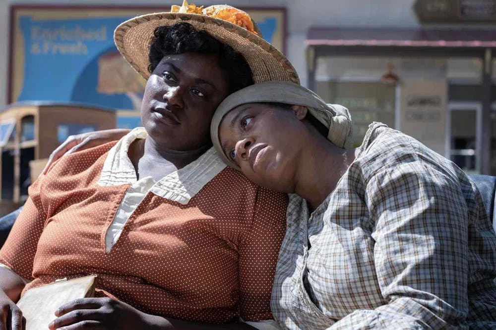 Sisters against the world: Danielle Brooks and Fantasia Barrino hold their ground in "The Color Purple" / Photo courtesy of Warner Bros.