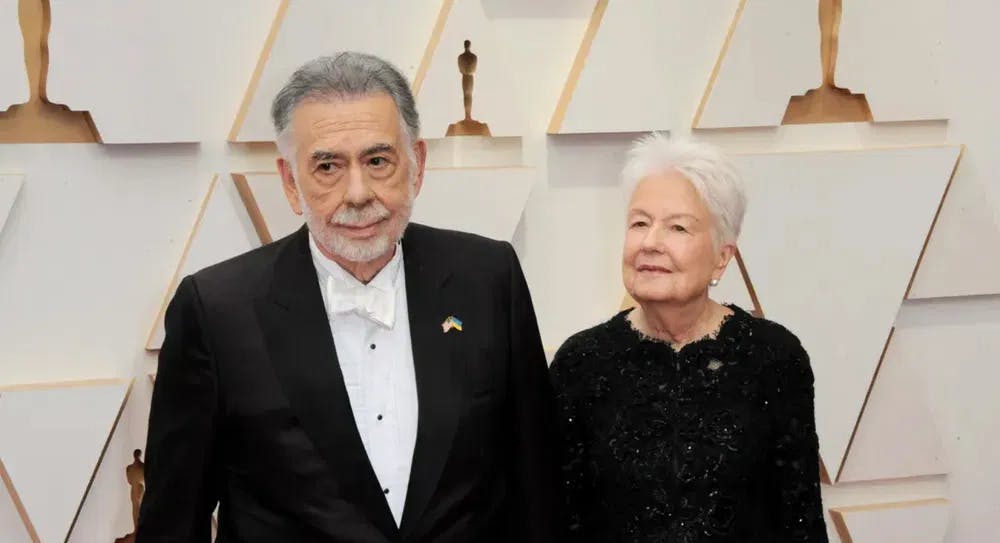 Francis Ford Coppola and wife Eleanor at the 2022 Academy Awards / Photo courtesy of Starstock & Dreamstime.