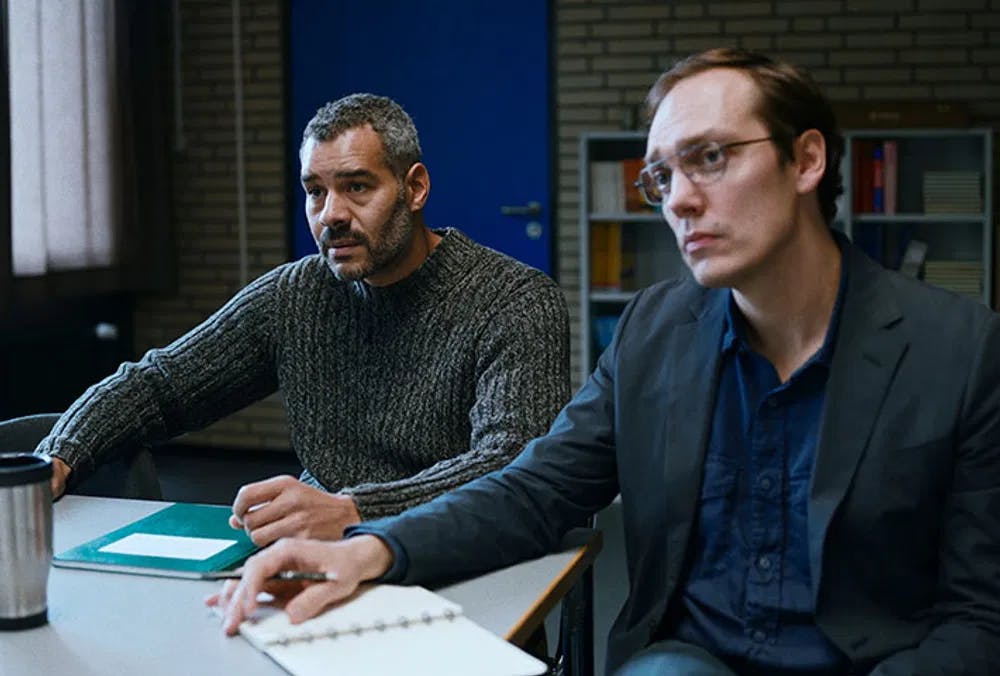The teaching sleuths: Michael Klammer and Rafael Stachowiak want to go to the bottom of the mystery in "The Teacher's Lounge" / Photo courtesy of Sony Pictures Classics.