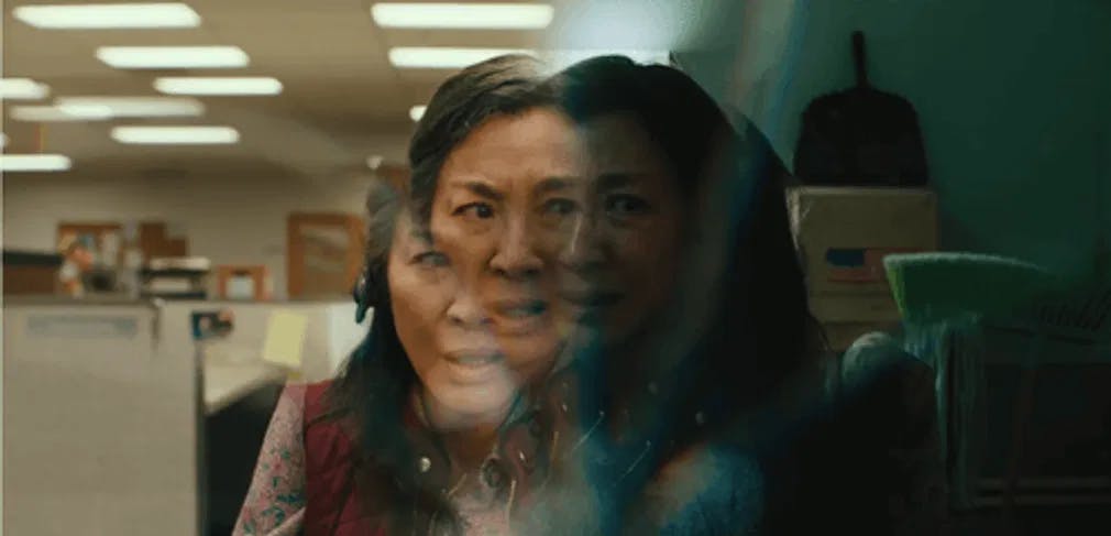 The many faces of Evelyn: Yeoh is split in the multiverse in Everything Everywhere All At Once / Photo courtesy of A24