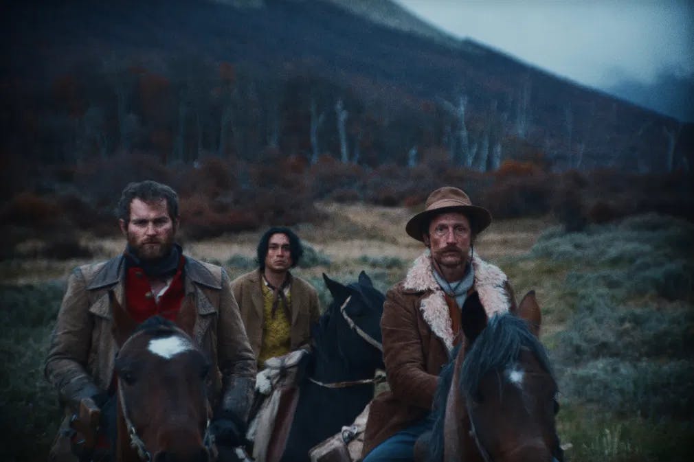 Bloody Western: Mark Stanley, Camilo Arancia, and Ben Westfall in "The Settlers" / Photo courtesy of MUBI.