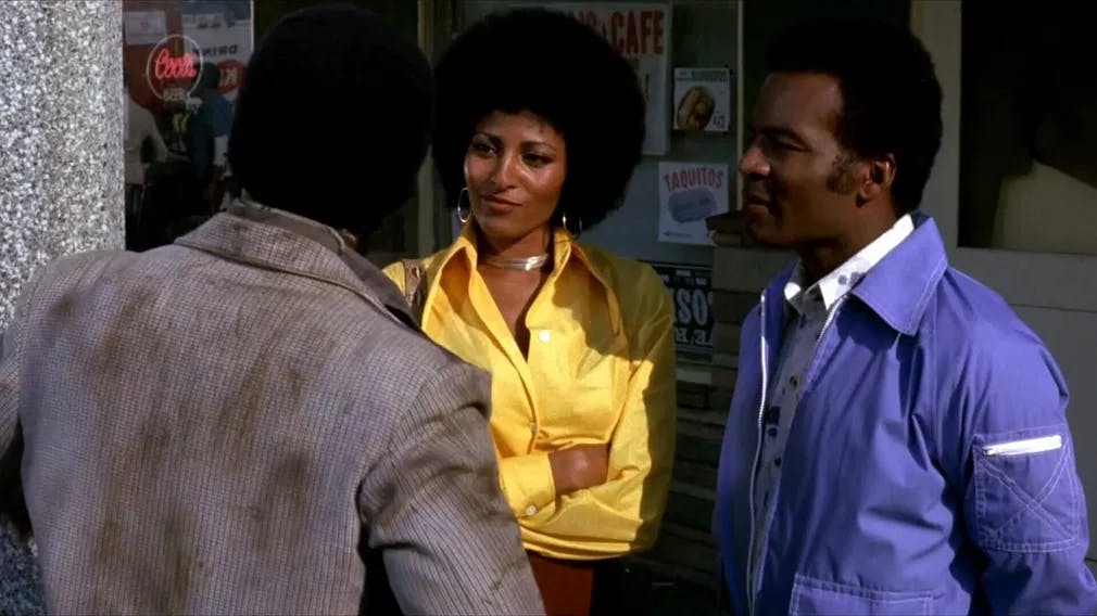 "Foxy" Lady: Pam Grier and Michael Anderson want a new life, but The Man just won't allow it. / Photo courtesy of American International Pictures.